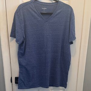 Goodfellow & Co Men's Heathered Blue V-Neck Tee